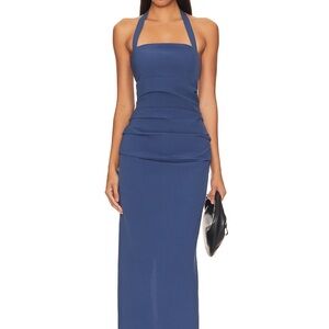 Lioness Strapless Navy Dress